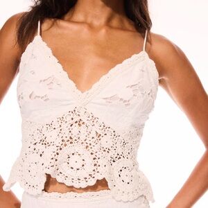 LoveShack Fancy Crochet Crop size 10